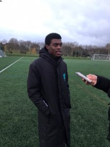 East London's, Jaiden Odle being interviewed
