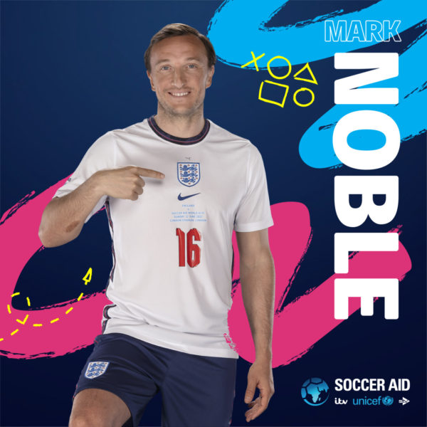 Mark Noble will be representing England at Soccer Aid 2022.
